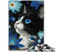 1000 Piece Jigsaw Puzzle for Adults And Teenagers Angel Cat Adult Puzzles,Quiz Game Wall Decoration Unique Birthday And Xmas Gifts (38x26cm)