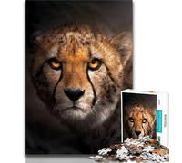 1000 Piece Jigsaw Puzzle for Adults And Teenagers Angry Cheetah Portrait 1000 Pieces for Adults,learning Educational for Is Ideal As A Gift for The Whole Family (size 38x26cm)