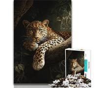 1000 Piece Jigsaw Puzzle for Adults And Teenagers Animal Cheetah Adult Puzzles,Game Toys Every Piece Is Unique - Challenging Family Fun Game (size 75x50cm)