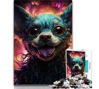 1000 Piece Jigsaw Puzzle for Adults And Teenagers Animal Colorful Dogs 1000 Pieces for Teenagers,learning Educational Is Ideal As A Gift for The Whole Family (size 75x50cm)