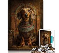 1000 Piece Jigsaw Puzzle for Adults And Teenagers Animal Dachshund Adult Puzzles,Educational Games Wall Decoration Unique Birthday And Xmas Gifts (size 75x50cm)
