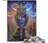 1000 Piece Jigsaw Puzzle for Adults And Teenagers Animal Fantasy Owl, Decompressing Intellectual Educational Toy Birthday Present, Gifts (Size 26x38cm)