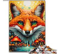 1000 Piece Jigsaw Puzzle for Adults And Teenagers Animal Foxes,for Educational Game Challenge Toy Deal As Gifts for The Whole Family 38x26cm