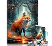 1000 Piece Jigsaw Puzzle for Adults And Teenagers Animal Foxes,Learning Educational Toys Family Games Enhance Love between Couples 50x75CM