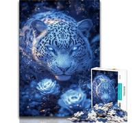 1000 Piece Jigsaw Puzzle for Adults And Teenagers Animal Leopard,Fun Games Wall Decoration Unique Birthday And Xmas Gifts 75x50cm