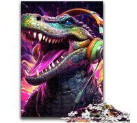 1000 Piece Jigsaw Puzzle for Adults And Teenagers Animal Nile Crocodiles 1000 Piece Jigsaw,for Educational Game Challenge Toy Deal As Gifts for The Whole Family (26x38cm)