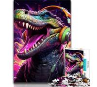 1000 Piece Jigsaw Puzzle for Adults And Teenagers Animal Nile Crocodiles Puzzles for Adults,Relax Games Is Ideal As A Gift for The Whole Family (size 38x26cm)