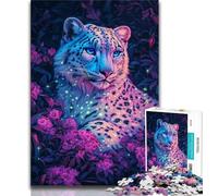 1000 Piece Jigsaw Puzzle for Adults And Teenagers Animal Snow Leopard Teenager Puzzles,Family Educational Games Home Decoration Gift (size 38x26cm)