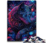 1000 Piece Jigsaw Puzzle for Adults And Teenagers Animal Wolf Art Charcoal Art Staycation Kill Time for Home Decoration 26x38cm