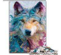 1000 Piece Jigsaw Puzzle for Adults And Teenagers Animal Wolf Art, Family Game Stress Reliever Difficult Challenge Enhance Love between Couples (Size 50x75cm)