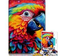 1000 Piece Jigsaw Puzzle for Adults And Teenagers Animals Birds Parrots,Stress Reliever Staycation Kill Time Wishlist with Santa Claus (38x26cm)