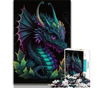 1000 Piece Jigsaw Puzzle for Adults And Teenagers Animals Dragons 1000 Piece Jigsaw,for Educational Game Challenge Toy Deal As Gifts for The Whole Family 38x26cm