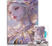 1000 Piece Jigsaw Puzzle for Adults And Teenagers Anime Angel Girl Puzzles for Teenagers,Quiz Game Wall Decoration Unique Birthday And Xmas Gifts 38x26cm
