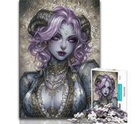 1000 Piece Jigsaw Puzzle for Adults And Teenagers Anime Demon Girl, Toy Intellectual Game,with Matching Poster And Trivia Sheet for And Age 14 Years Up 38x26cm