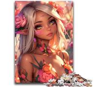 1000 Piece Jigsaw Puzzle for Adults And Teenagers Anime Elf Girl Help The Brain Exercise Addictive Toys to Cultivate Patience Suitable for Couples 26x38cm