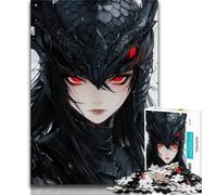 1000 Piece Jigsaw Puzzle for Adults And Teenagers Anime Flying Dragon Girl Teenager Jigsaw,Decompressing Intellectual Educational Toy Birthday Gift 26x38cm