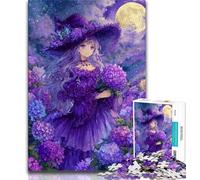 1000 Piece Jigsaw Puzzle for Adults And Teenagers Anime Girl Wizard,Fun Games Wall Decoration Unique Birthday And Xmas Gifts 38x26cm
