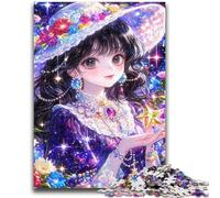 1000 Piece Jigsaw Puzzle for Adults And Teenagers Anime Girl Wizard Help The Brain Exercise Addictive Toys to Cultivate Patience Suitable for Couples 26x38cm