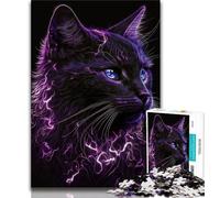 1000 Piece Jigsaw Puzzle for Adults And Teenagers Artistic Feline Funk Puzzles,Family Educational Games Home Decoration Gift 38x26cm