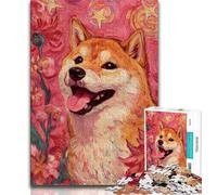 1000 Piece Jigsaw Puzzle for Adults And Teenagers Artistic Shiba Inu Puzzles,Educational Games DIY Toys Great Gifts And Toys 26x38cm