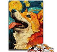 1000 Piece Jigsaw Puzzle for Adults And Teenagers Artistic Shiba Inu Puzzles,Educational Toy Funny Family Games Unique Home Decor (75x50cm)