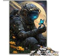 1000 Piece Jigsaw Puzzle for Adults And Teenagers Astronaut And Butterfly, for 14+ Challenging Game As A Gift for The Whole Family And Friends (Size 26x38cm)