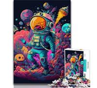 1000 Piece Jigsaw Puzzle for Adults And Teenagers Astronaut in Space Adult Puzzles,Fun Games Wall Decoration Unique Birthday And Xmas Gifts (size 75x50cm)