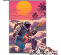1000 Piece Jigsaw Puzzle for Adults And Teenagers Astronaut on The Beach, Elephant Toy Intellectual Game Birthday Present, Gifts, Wall Art for Ages 14+ 26x38cm