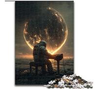 1000 Piece Jigsaw Puzzle for Adults And Teenagers Astronaut Playing Piano, for 14+ Challenging Game As A Gift for The Whole Family And Friends (Size 26x38cm)