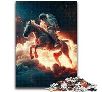 1000 Piece Jigsaw Puzzle for Adults And Teenagers Astronaut Riding A Horse for Age 14+ Intellectual Game Christmas Birthday Gifts 50x75cm