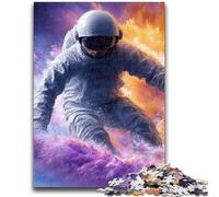 1000 Piece Jigsaw Puzzle for Adults And Teenagers Astronaut Surfing Help The Brain Exercise Addictive Toys to Cultivate Patience Suitable for Couples 50x75cm