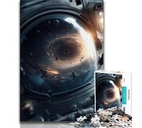 1000 Piece Jigsaw Puzzle for Adults And Teenagers Astronauts in Space,Learning Educational Toys Family Games Enhance Love between Couples (38x26cm)