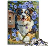 1000 Piece Jigsaw Puzzle for Adults And Teenagers Australian Shepherd Puzzles for Adults,Educational Stress Relief Toy Great Gifts And Toys (75x50cm)