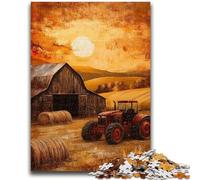 1000 Piece Jigsaw Puzzle for Adults And Teenagers Autumn Farm 1000 Piece Jigsaw,Learning Educational Toys Family Games Unique Birthday And Gifts (75x50cm)