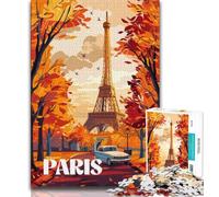 1000 Piece Jigsaw Puzzle for Adults And Teenagers Autumn in Paris,Learning Educational Toys Family Games Enhance Love between Couples (75x50cm)