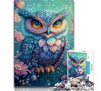 1000 Piece Jigsaw Puzzle for Adults And Teenagers Baby Owl,Fun Games Wall Decoration Unique Birthday And Xmas Gifts 75x50cm