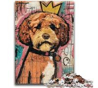 1000 Piece Jigsaw Puzzle for Adults And Teenagers Basquiat Style Dog Teenager Jigsaw,Educational Toy Funny Family Games Unique Home Decor (38x26cm)