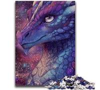 1000 Piece Jigsaw Puzzle for Adults And Teenagers Beautiful Dragon with Sparkling Galaxy for And 14 Years And over Impossible Game Christmas Birthday Gift 50x75cm