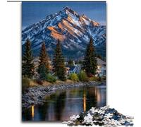 1000 Piece Jigsaw Puzzle for Adults And Teenagers Beautiful Mountains And Lakes, Educational Games Home Decoration Suitable for Desktop Decoration (Size 50x75cm)