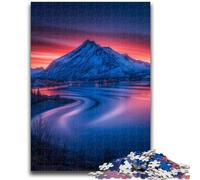 1000 Piece Jigsaw Puzzle for Adults And Teenagers Beautiful Mountains And Lakes for And 14 Years And over Impossible Game Christmas Birthday Gift 50x75cm