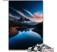 1000 Piece Jigsaw Puzzle for Adults And Teenagers Beautiful Mountains And Lakes, Learning Educational Toys Family Games Unique Birthday And Gifts (Size 50x75cm)