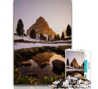 1000 Piece Jigsaw Puzzle for Adults And Teenagers Beautiful Mountains And Lakes Teenager Jigsaw,Fun Present & Activity for Home,Toy for Rainy Days 38x26cm