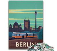 1000 Piece Jigsaw Puzzle for Adults And Teenagers Berlin Germany Travel Art 1000 Piece Jigsaw,for Educational Game Challenge Toy Deal As Gifts for The Whole Family (50x75cm)