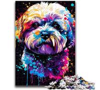1000 Piece Jigsaw Puzzle for Adults And Teenagers Bichon Frise Puzzles,Family Educational Games Home Decoration Gift (50x75cm)