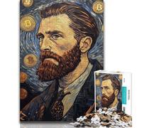1000 Piece Jigsaw Puzzle for Adults And Teenagers Bitcoin Logo,Learning Educational Toys Family Games Enhance Love between Couples (38x26cm)