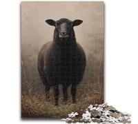 1000 Piece Jigsaw Puzzle for Adults And Teenagers Black Sheep Puzzles for Teenagers,Quiz Game Wall Decoration Unique Birthday And Xmas Gifts (50x75cm)