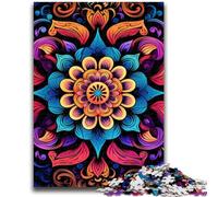 1000 Piece Jigsaw Puzzle for Adults And Teenagers Blooming Mandalas 1000 Piece Puzzle,Educational Stress Relief Toy Gifts for Friends And Family (50x75cm)