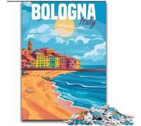 1000 Piece Jigsaw Puzzle for Adults And Teenagers Bologna Italy, for And from 14 Years And over Educational Learning Toys Family Games Birthday Present 26x38cm