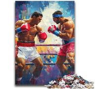 1000 Piece Jigsaw Puzzle for Adults And Teenagers Boxer Battle Teenager Jigsaw,Birthday Gift Idea for Adults, Family Game And Hobby (38x26cm)
