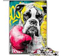 1000 Piece Jigsaw Puzzle for Adults And Teenagers Boxer Dog, Suitable for People Aged 14 And Above Educational Games Secret Santa Gifts (Size 50x75cm)
